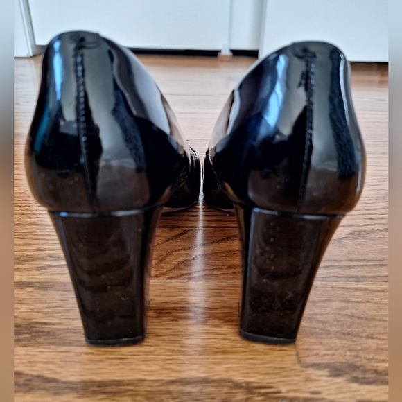 Tory Burch Black Raleigh 70mm Patent Pump 8.5 - Picture 5 of 9